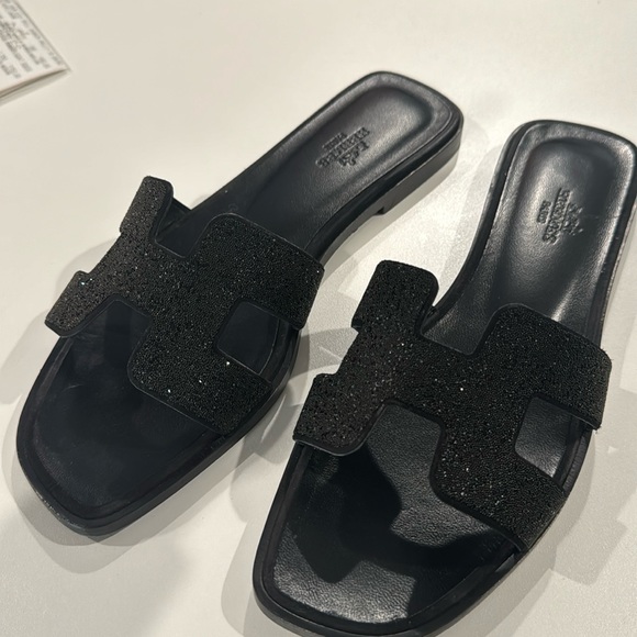 Hermes Shoes - Hermes OASIS GLITTER SANDAL